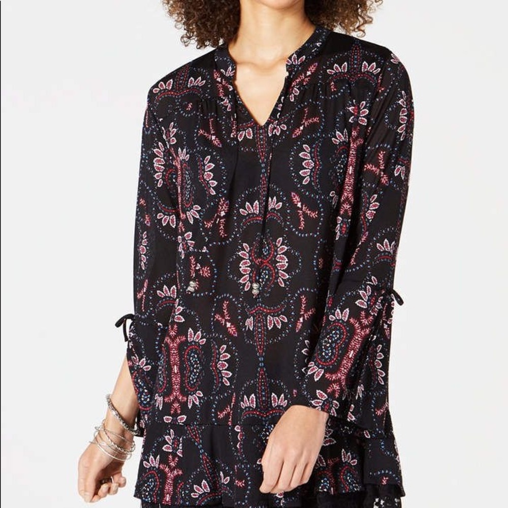 Style & Co V-Neck Boho Top - Picture 1 of 8